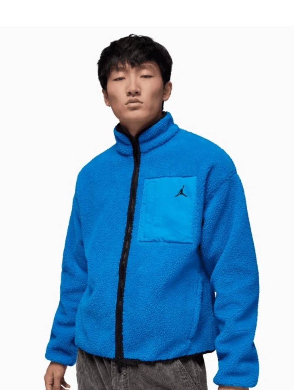 Jordan Flight Mountainside Faux Fur Relaxed Men's Fleece Jacket (HV0778-406)